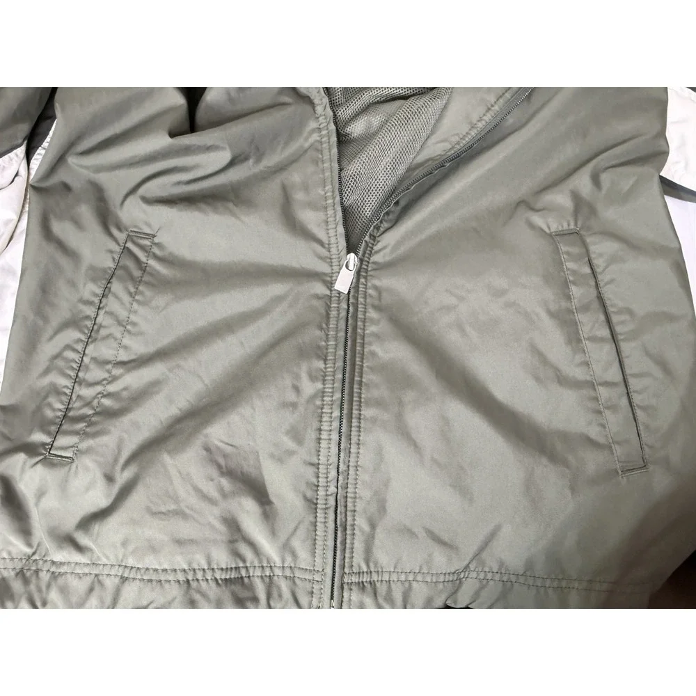 Nike72‎ Windbreaker Jacket Mens L Olive Green/Tan Full Zip Vintage